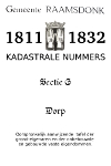 Kadastrale nummers sectie G Raamsdonk Dorp 1811 - 1832